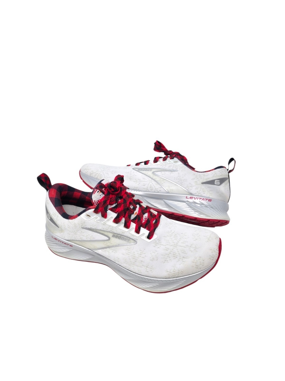 Brooks Levitate 6 Merry Christmas Plaid Running Shoes Women’s 9.5